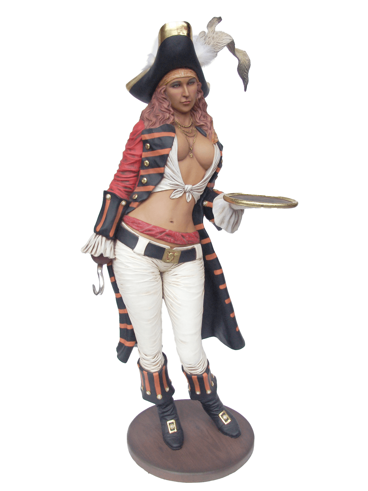 Lady Pirate Butler Life Size Statue - LM Treasures Prop Rentals 