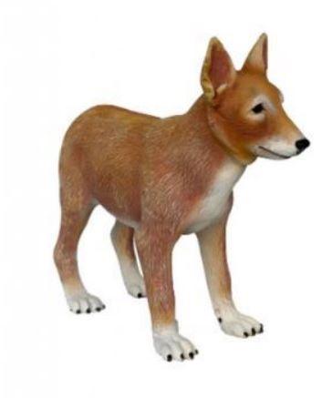 Dog Wild Coyote Puppy Animal Prop Life Size Decor Resin Statue - LM Treasures Prop Rentals 