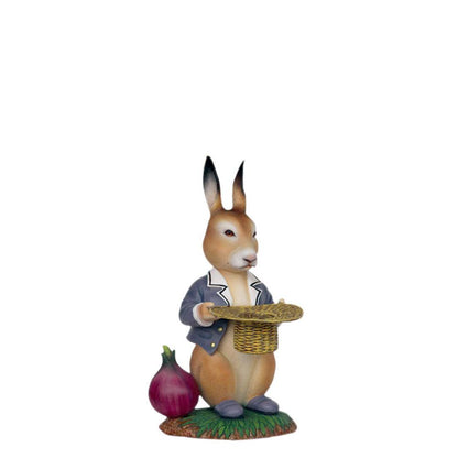 Rabbit With Onion Statue