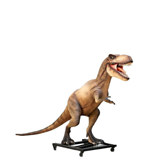 T Rex Dinosaur On Base Life Size Statue - LM Treasures Prop Rentals 