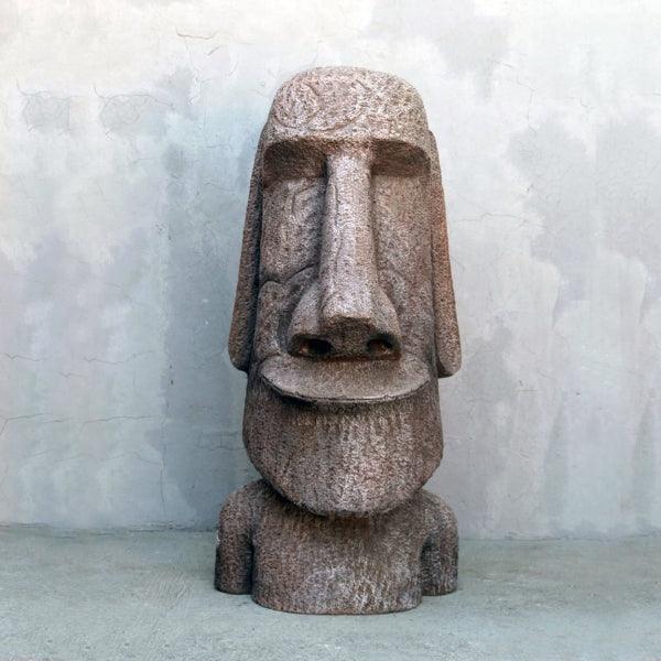 Eastern Island Stone Head Bust Statue - LM Treasures Prop Rentals 