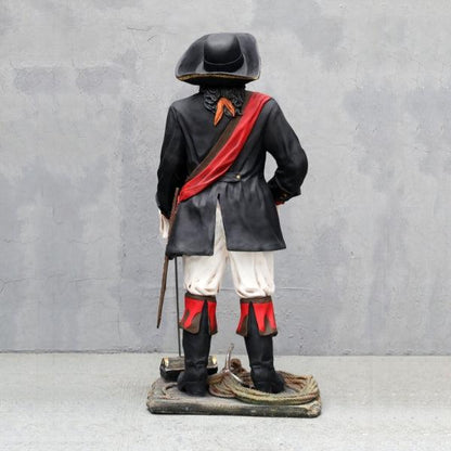 Pirate Captain Life Size Statue - LM Treasures Prop Rentals 