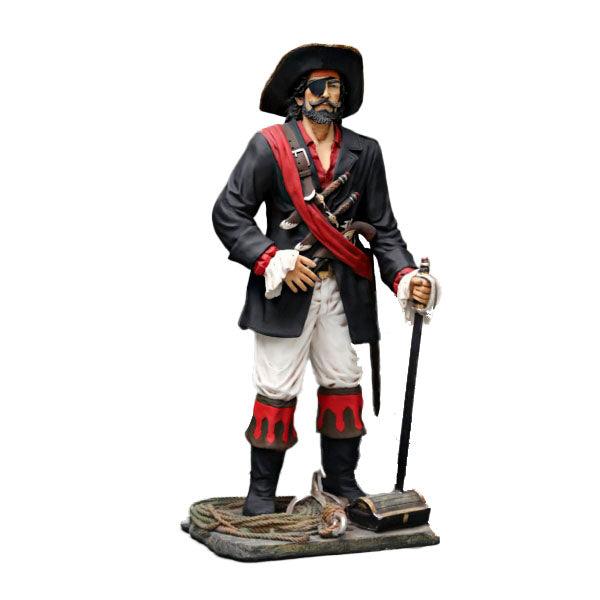 Pirate Captain Life Size Statue - LM Treasures Prop Rentals 