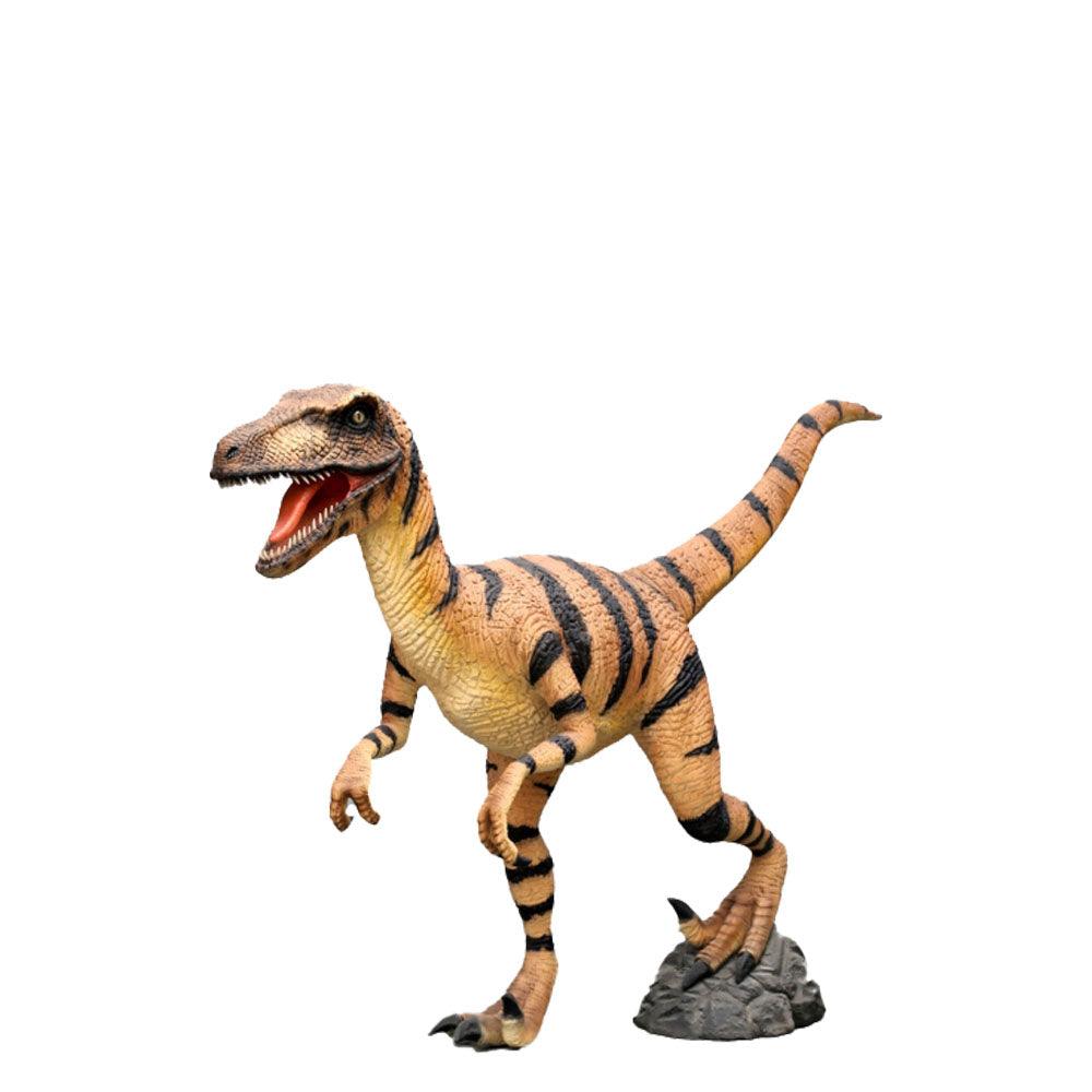 Velociraptor Dinosaur Life Size Statue - LM Treasures Prop Rentals 
