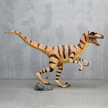 Velociraptor Dinosaur Life Size Statue