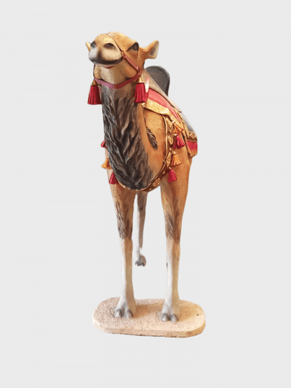 Camel With Saddle Life Size Nativity Statue - LM Treasures Prop Rentals 
