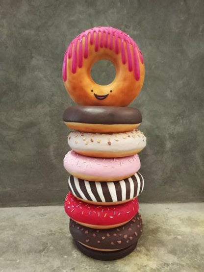 Medium Stacked Donuts Statue - LM Treasures Prop Rentals 