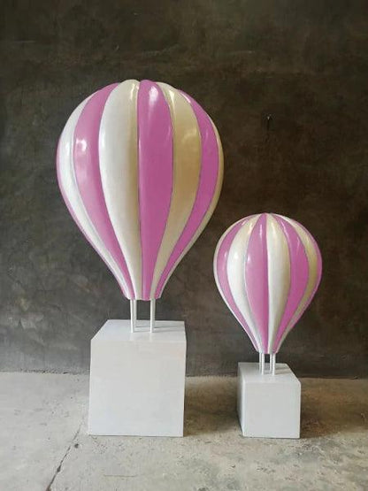 Small Pink Hot Air Balloon Statue