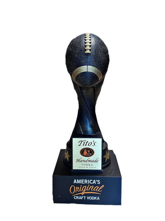 Tito's Vodka Football Trophy Over Sized Statue