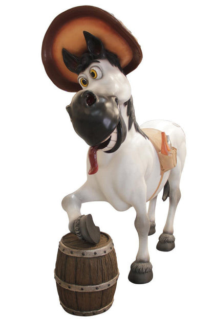 Comic Horse Drunken  Display Resin Prop Decor Statue - LM Treasures Prop Rentals 