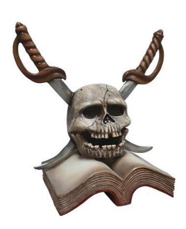 Magic Skull Book Mythical Prop Resin Decor - LM Treasures Prop Rentals 