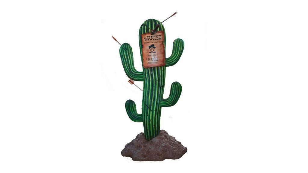 Cactus Sign Western Display Prop Decor Resin Statue - LM Treasures Prop Rentals 