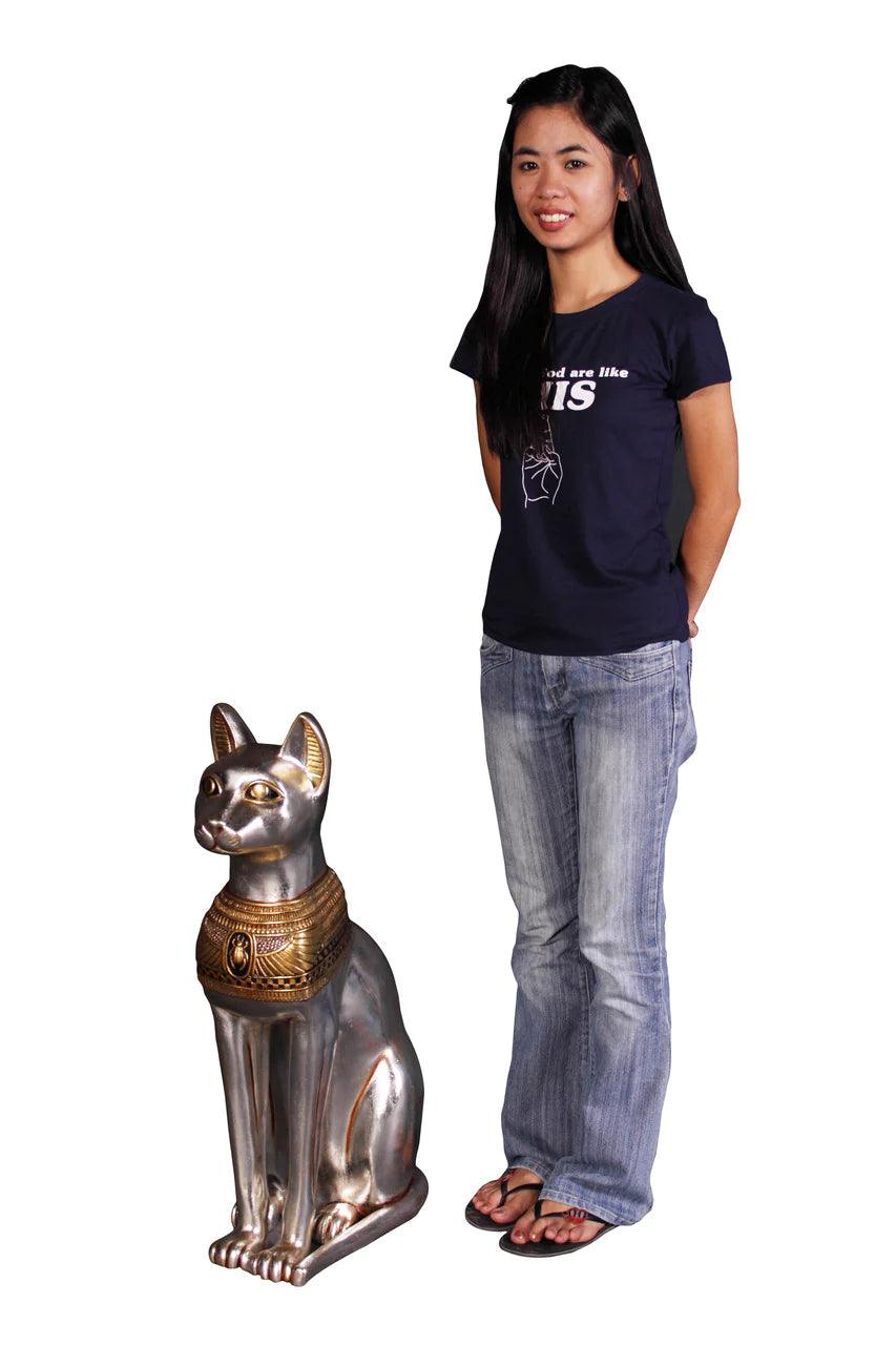Egyptian Bastet Cat Statue - LM Treasures Prop Rentals 