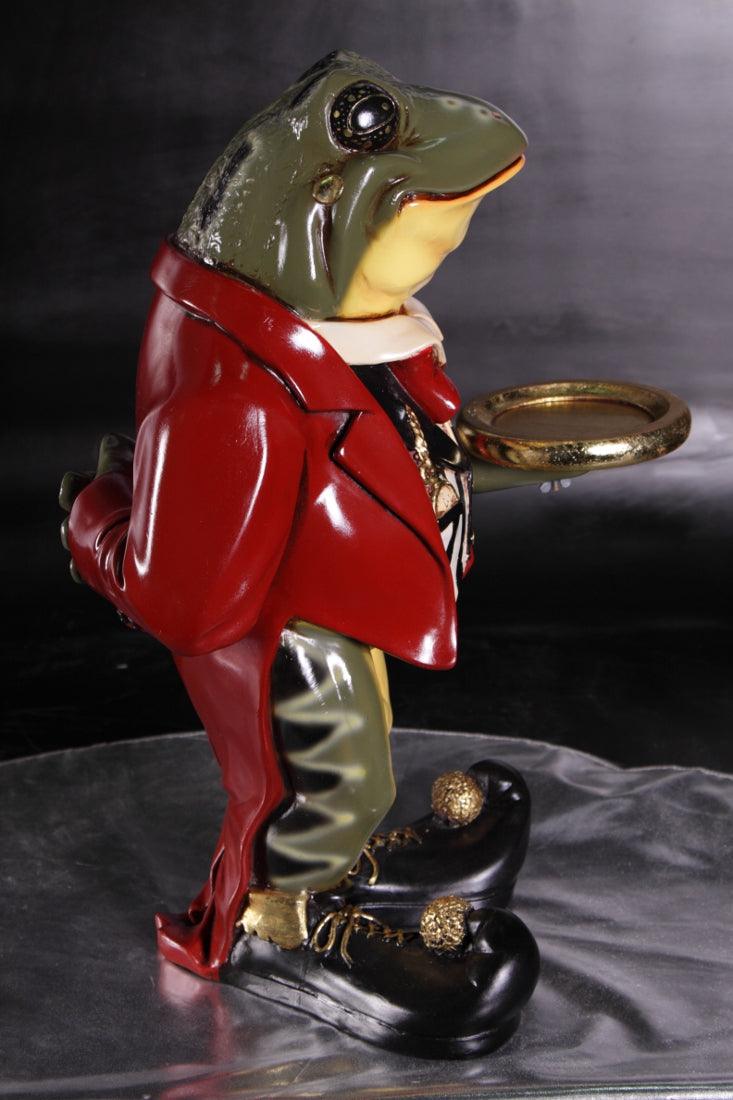 Small Frog Butler Statue - LM Treasures Prop Rentals 