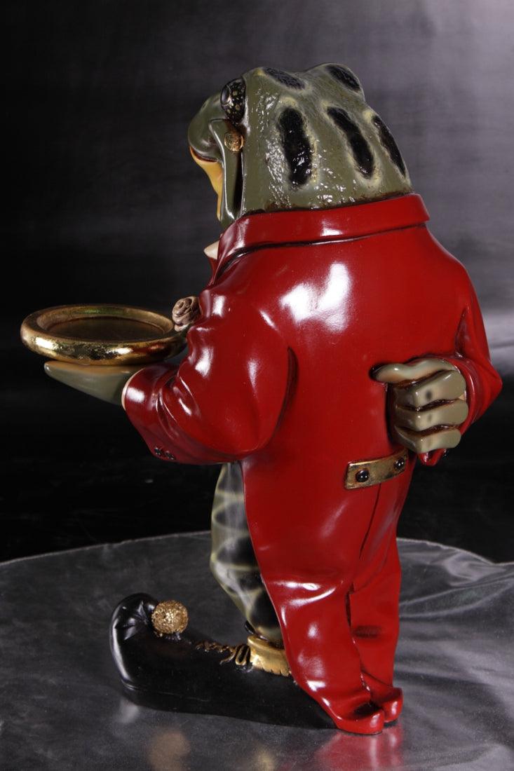 Small Frog Butler Statue - LM Treasures Prop Rentals 