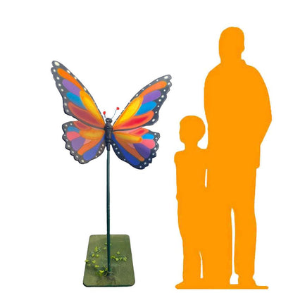 Butterfly On Stand - LM Treasures Prop Rentals 