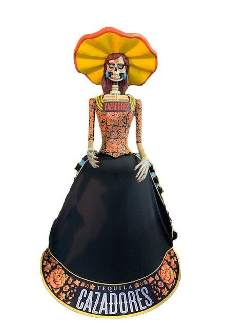 Skeleton Woman Cazadores Tequila Statue - LM Treasures Prop Rentals 