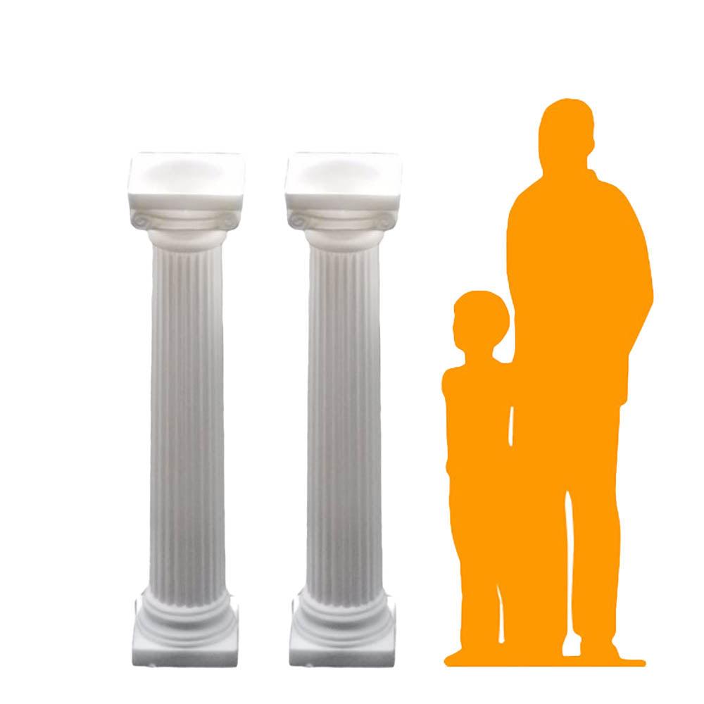 Plastic Column Pillars Set of 2 - LM Treasures Prop Rentals 