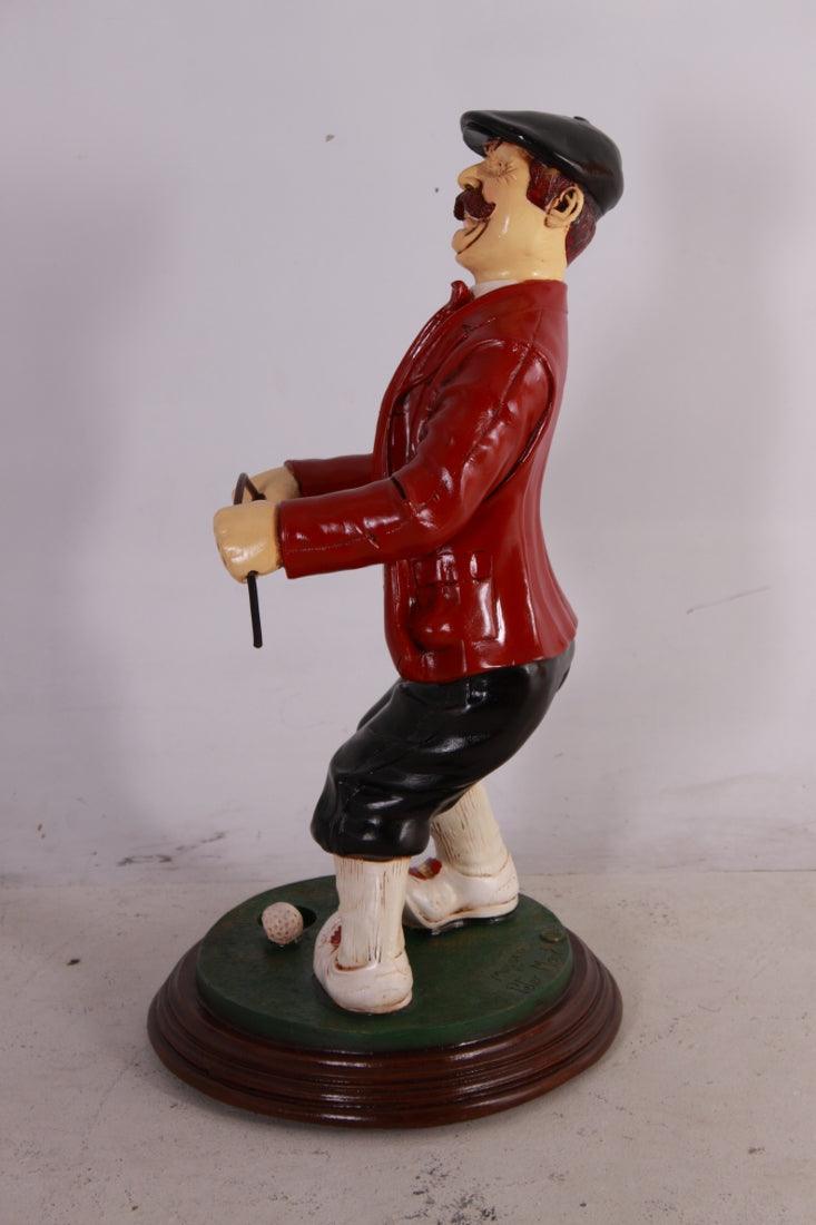 Golfer Frustrated Small Statue