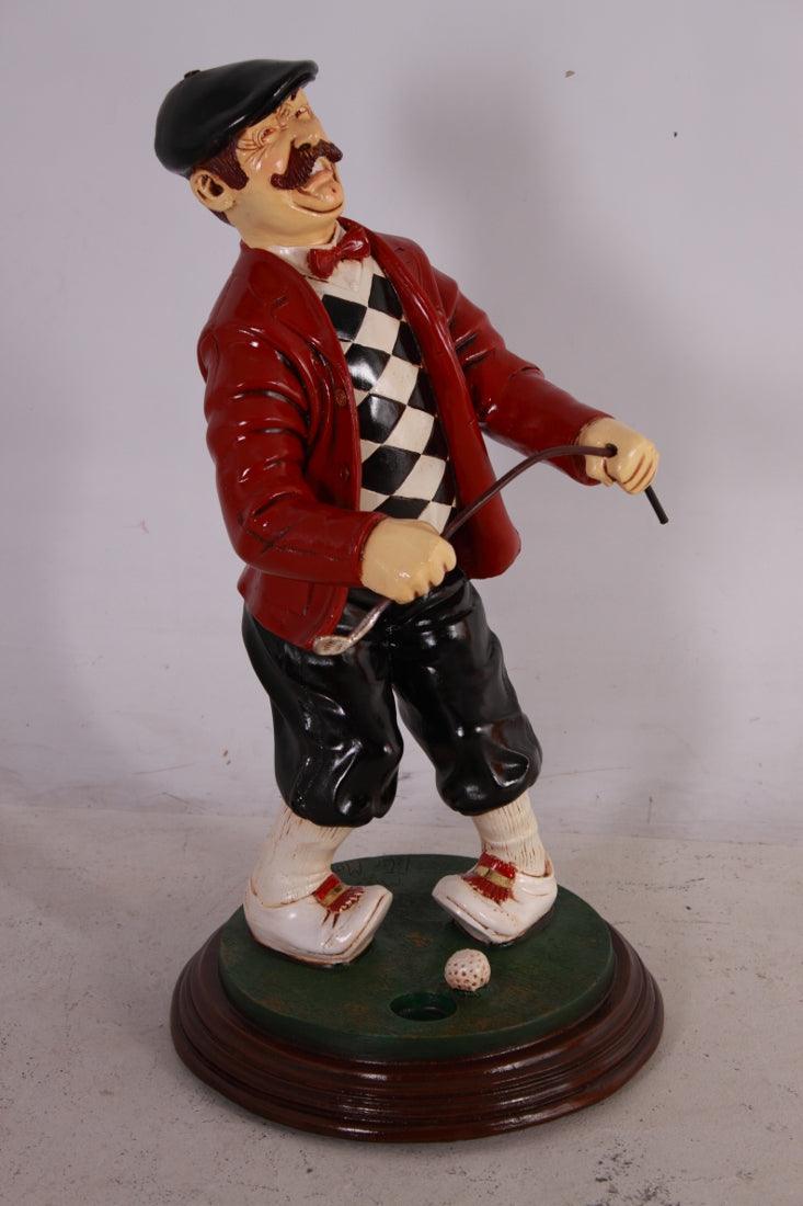 Golfer Frustrated Small Statue - LM Treasures Prop Rentals 