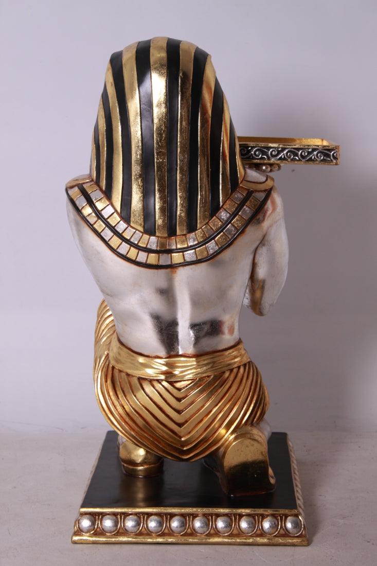 Egyptian Kneeling King Tut Table Statue - LM Treasures Prop Rentals 
