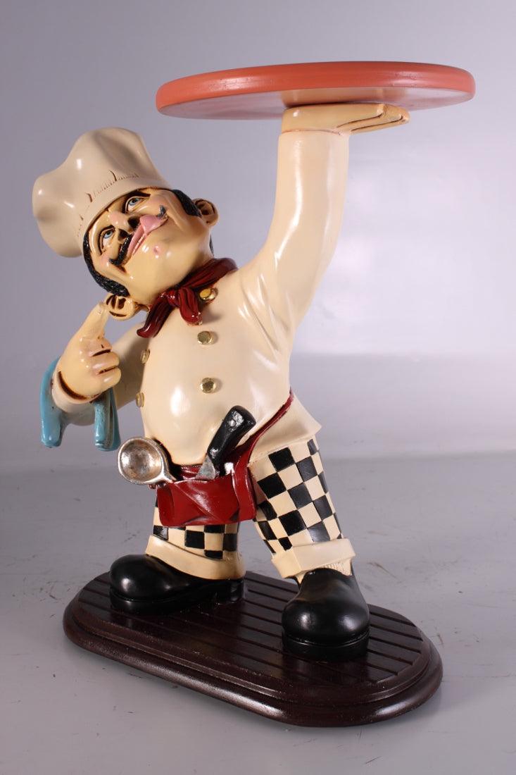 Chef Mookie Cookie Prop Restaurant Decor Resin Statue - LM Treasures Prop Rentals 