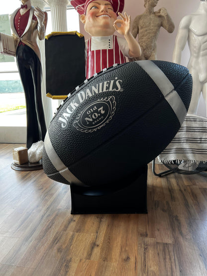 Large Jack Daniels Football Over Sized Statue - LM Treasures Prop Rentals 