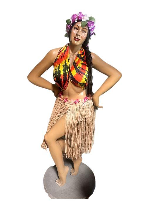 Hula Girl Hawaiian Life Size Statue – LM Treasures Prop Rentals