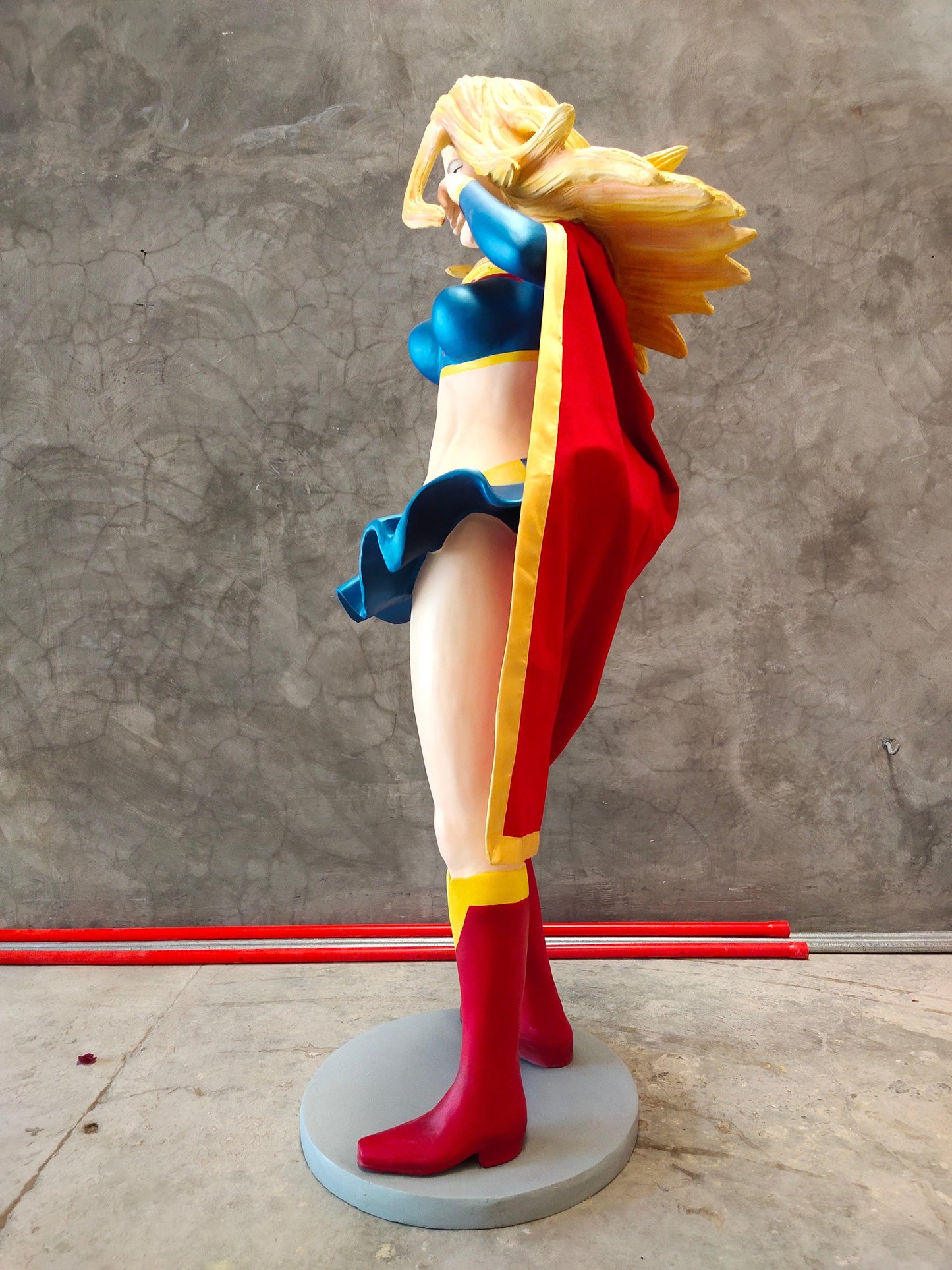 Muscle Girl Super Hero Life Size Statue - LM Treasures Prop Rentals 