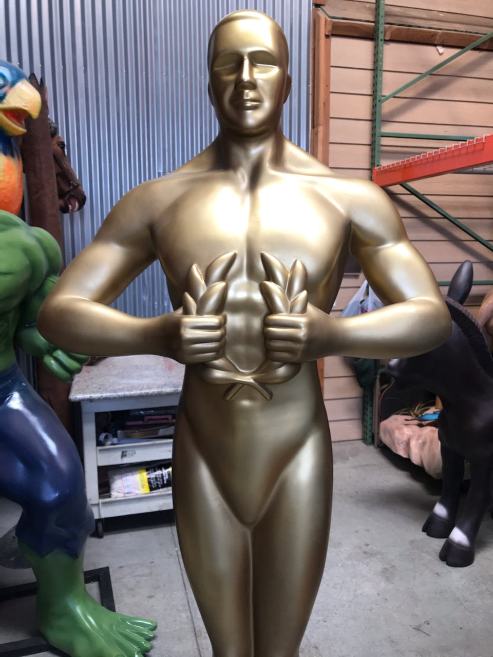 Gold Trophy Life Size Statue