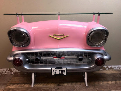 Pink Chevy Bar Life Size Statue - LM Treasures Prop Rentals 