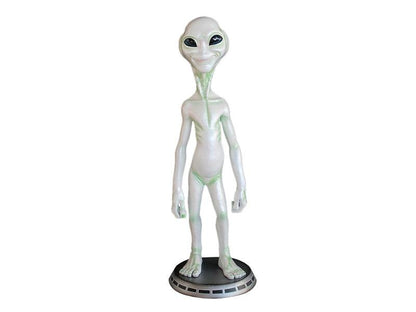 Alien On Base Space Statue Prop Decor Life Size Resin - LM Treasures Prop Rentals 