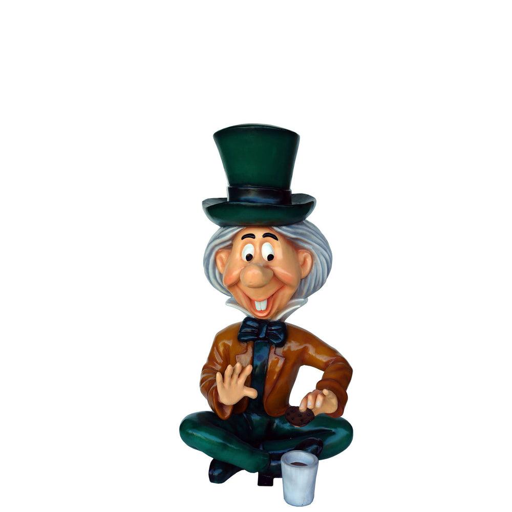 Large Sitting Mad Hatter Statue - LM Treasures Prop Rentals 