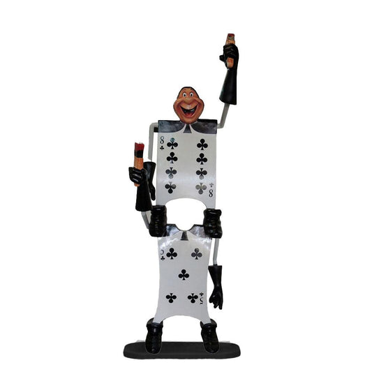 Stacked Playing Card Statue