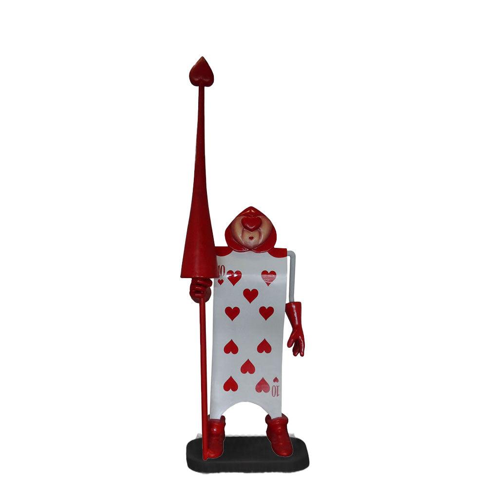 Single Playing Card Statue - LM Treasures Prop Rentals 