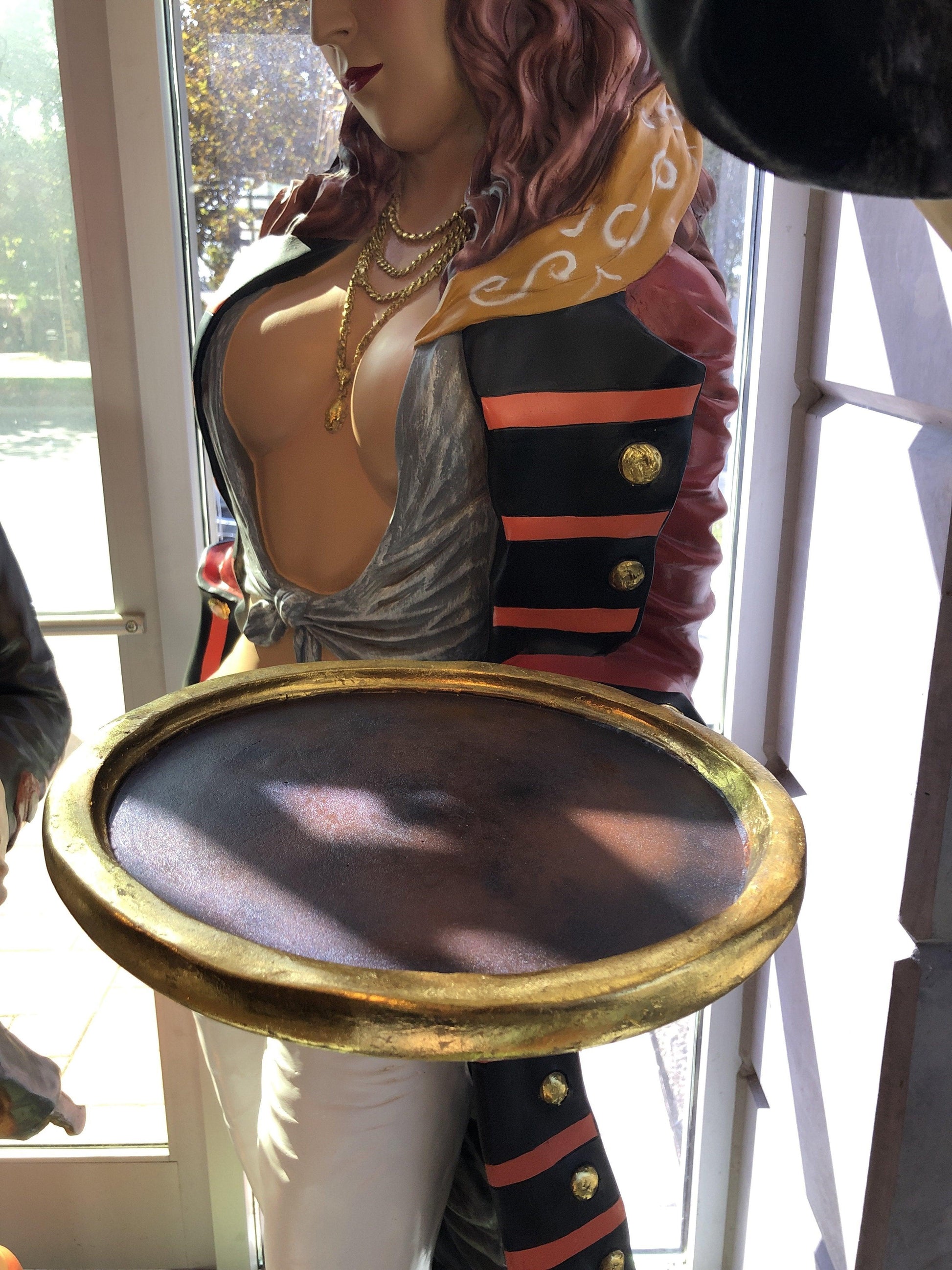 Lady Pirate Butler Life Size Statue - LM Treasures Prop Rentals 