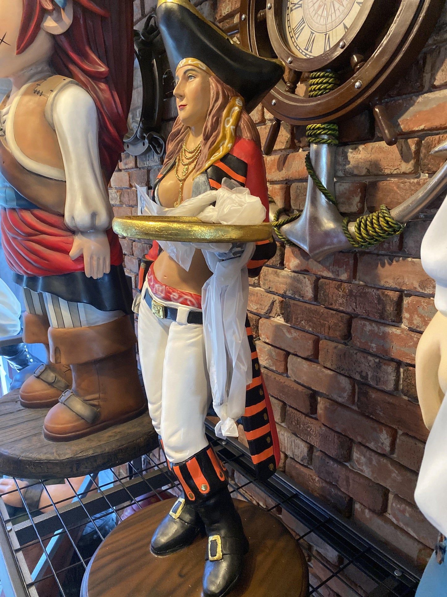 Lady Pirate Butler Small Statue - LM Treasures Prop Rentals 