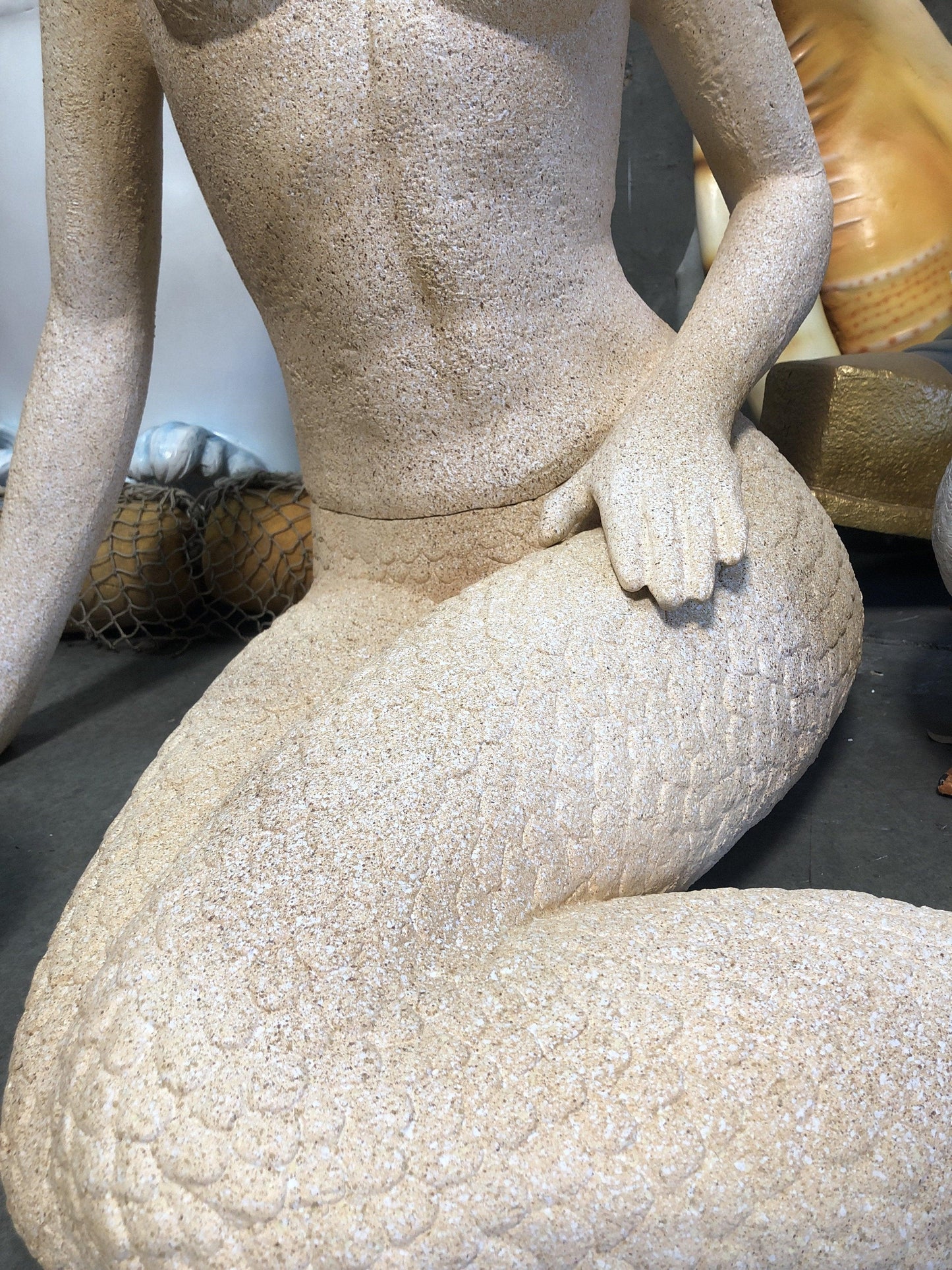 Stone Mermaid Statue