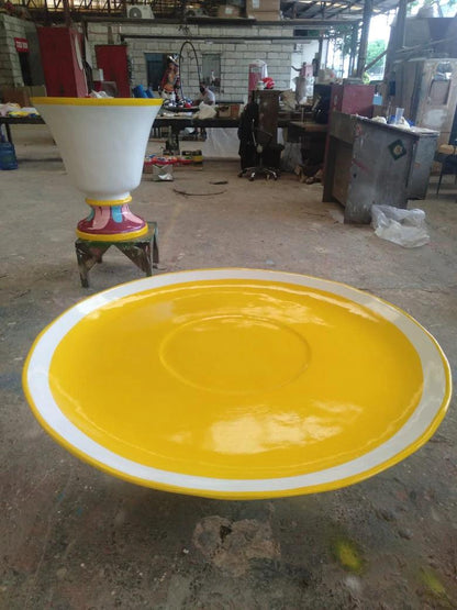 Saucer for Tea Cup Over Sized Statue