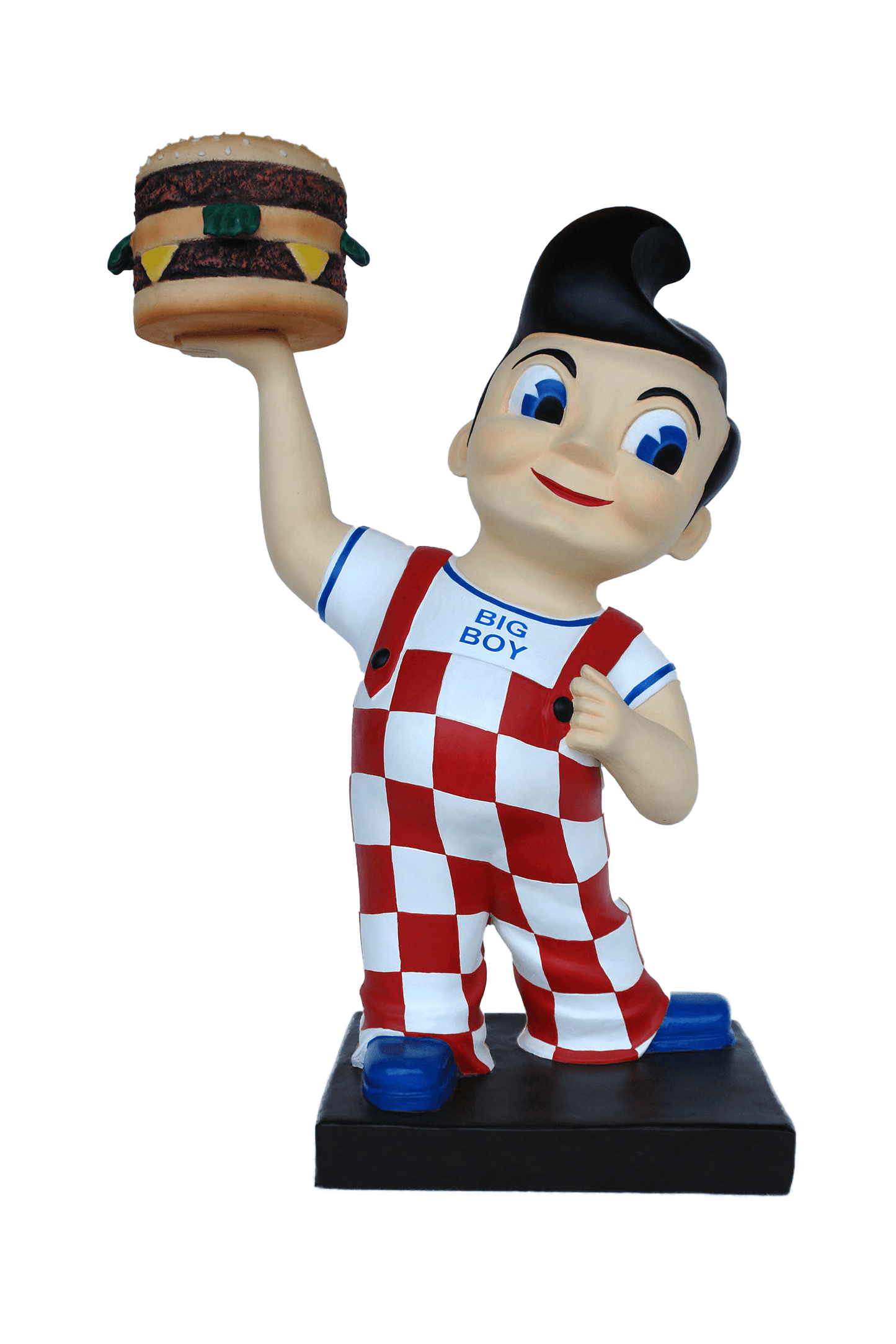 Small Boy With Hamburger Statue – LM Treasures Prop Rentals