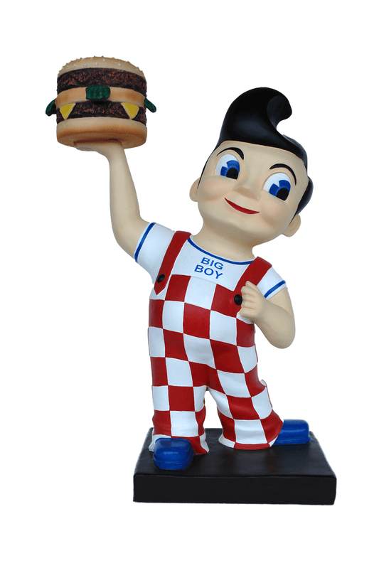 Small Boy With Hamburger Statue
