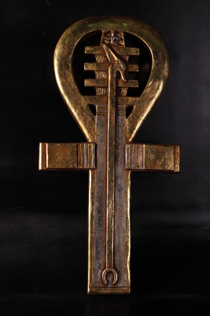 Egyptian Ankh Key Wall Décor Over Size Statue - LM Treasures Prop Rentals 