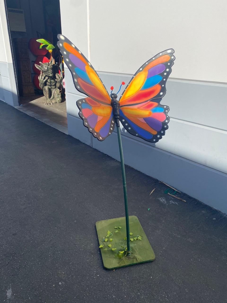 Butterfly On Stand - LM Treasures Prop Rentals 
