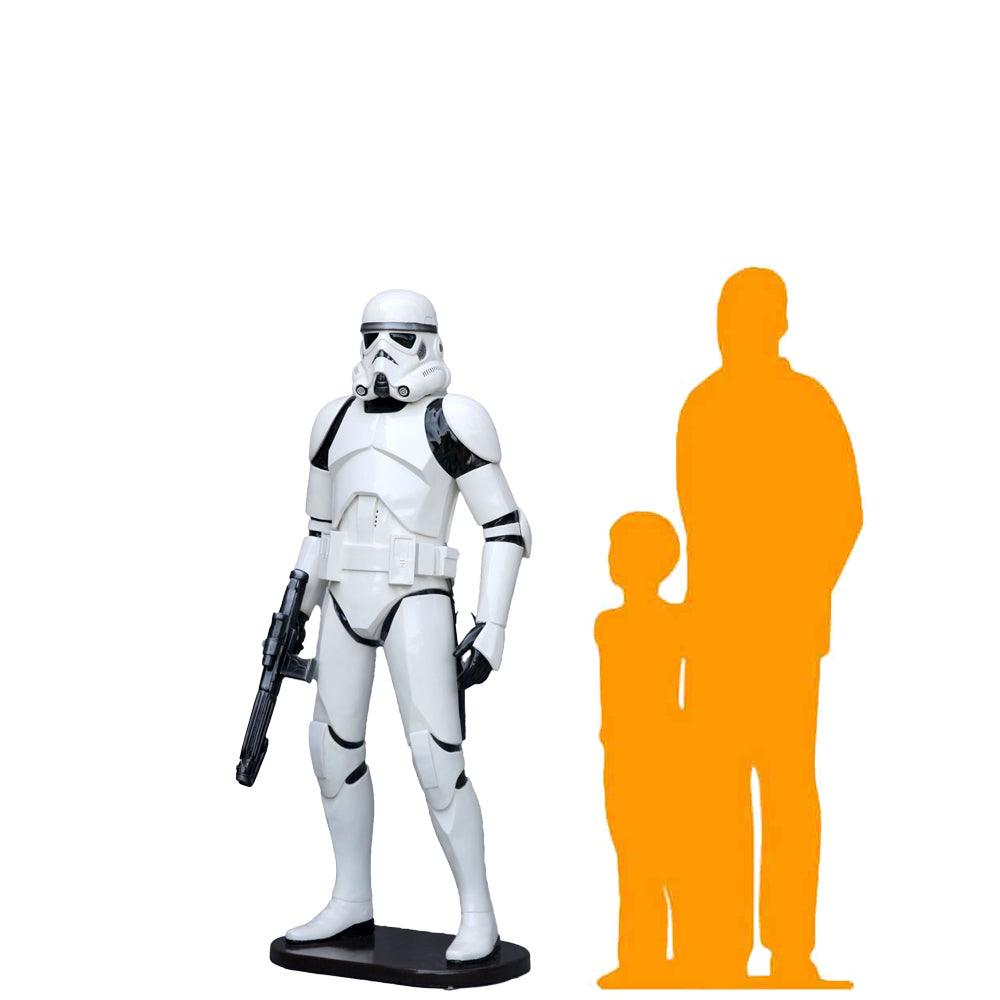 Standing Space Trooper Statue - LM Treasures Prop Rentals 