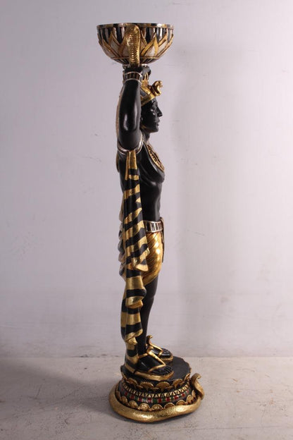 Egyptian Plant Holder Male Small Statue - LM Treasures Prop Rentals 
