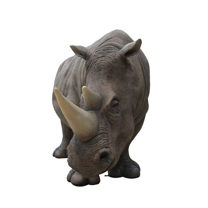 Gray Rhinoceros Life Size Statue