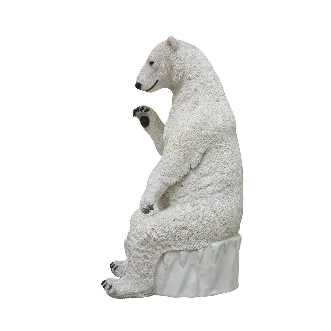 Polar Bear Chair Photo Op Statue - LM Treasures Prop Rentals 