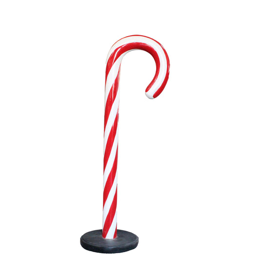 Large Traditional Candy Cane Statue - LM Treasures Prop Rentals 