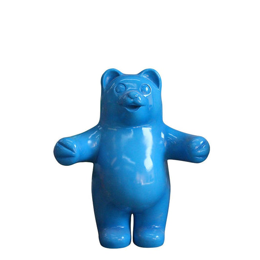 Large Blue Gummy Bear Statue