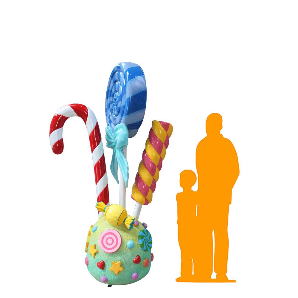 Lollipop Candy Bundle Statue - LM Treasures Prop Rentals 